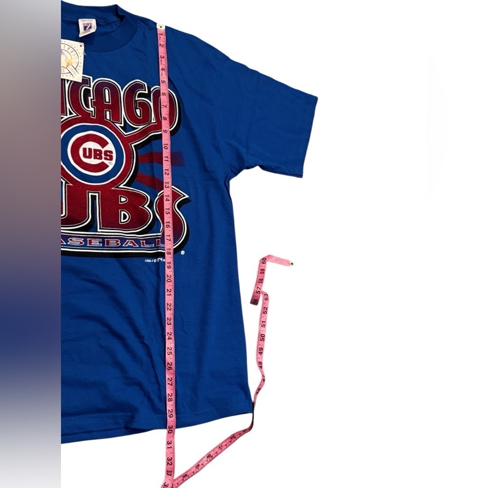 Vintage NOS New Chicago Cubs Baseball Logo 7 1995 T Shirt Men’s Size XL Blue - Picture 5 of 5
